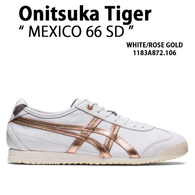 Onitsuka Tiger オニツカタイガー スニーカーMEXICO 66 SD WHITE ROSE GOLD メンズ レディース