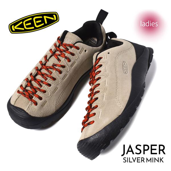 KEEN キーン ウィメンズ ジャスパー シューズ スニーカー WOMEN JASPER SILVER MINK ( ベージュ beige レディース 1004347 )