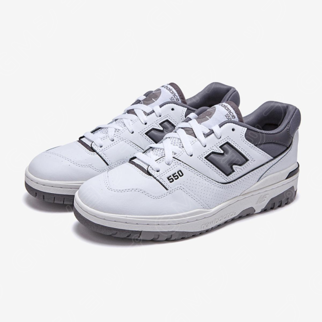 NEW BALANCE 2E WIDE BB550WTG WHITE/GREY スニーカー 送料無料 並行輸入品