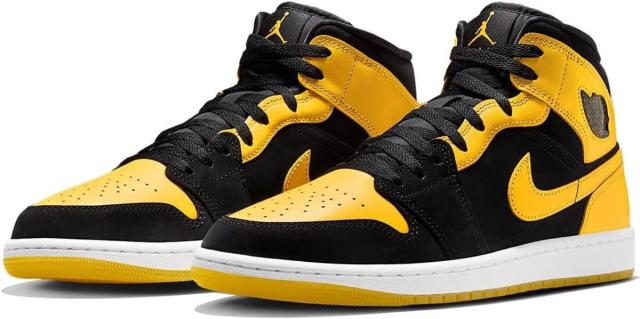 [ナイキ] エア ジョーダン 1 ミッド SE [AIR JORDAN 1 MID SE] ブラック/ホワイト/バーシティメイズ HJ6654-071