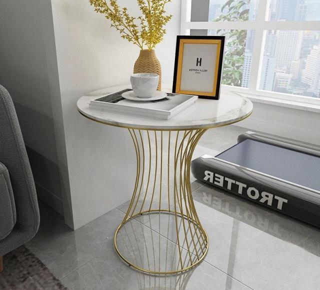 コーヒーテーブル エンドテーブル サイドテーブル 大理石天板 ラグジュアリー おしゃれ かわいい インテリア 家具 ゴールド ホワイト