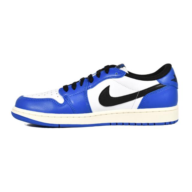 NIKE (ナイキ) AIR JORDAN 1 RETRO LOW OG (エア ジョーダン 1 レトロ ロー オリジナル) メンズ ローカット スニーカー シューズ バッシュ マイケル 普段使い カジュアル ストリート WHITE/BLACK-GAME -SAIL (ホワイト/ブラック/ブルー CZ0790-140 CZ0790 140