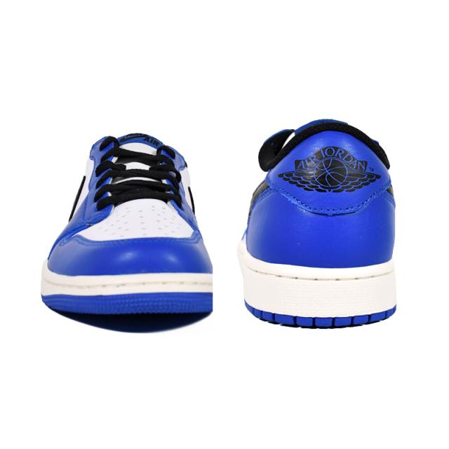 NIKE (ナイキ) AIR JORDAN 1 RETRO LOW OG (エア ジョーダン 1 レトロ ロー オリジナル) メンズ ローカット スニーカー シューズ バッシュ マイケル 普段使い カジュアル ストリート WHITE/BLACK-GAME -SAIL (ホワイト/ブラック/ブルー CZ0790-140 CZ0790 140