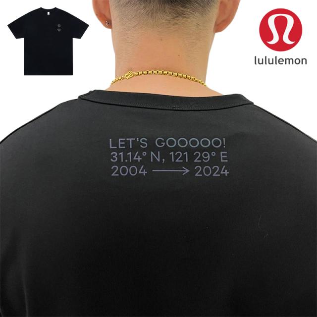 lululemon(ルルレモン)  プリント クルーネック Tシャツ メンズ レディース ユニセックス 春夏 半袖 最新 男女兼用 送料無料 [送料無料]