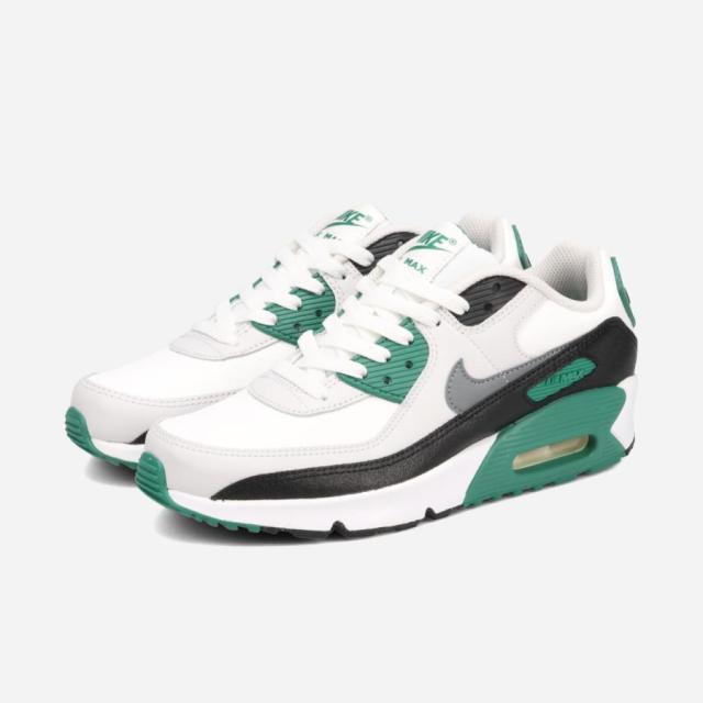 NIKE AIR MAX 90 LTR GS ナイキ エア マックス 90 レザー GS レディース EVERGREEN AURA/SUMMIT WHITE/VAST GREY/COOL GREY グリーン CD6864-300