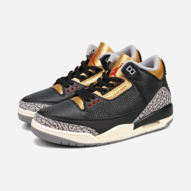 NIKE WMNS AIR JORDAN 3 RETRO ナイキ ウィメンズ エア ジョーダン 1 ミッド SE メンズ BLACK/FIRE RED/LLIC GOLD/CEMENT GREY ブラック ck9246-067
