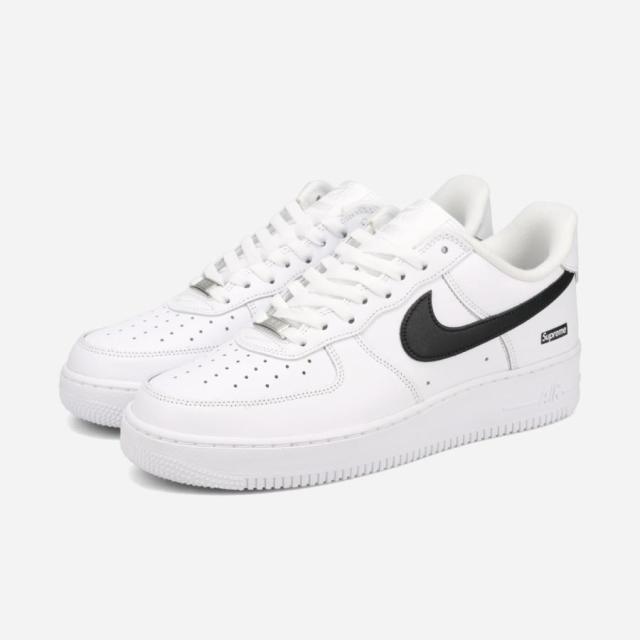 ナイキ × シュプリーム エアフォース 1 ロー ホワイト ブラック NIKE AIR FORCE 1 LOW / SUPREME wht/blk-wht cu9225-102