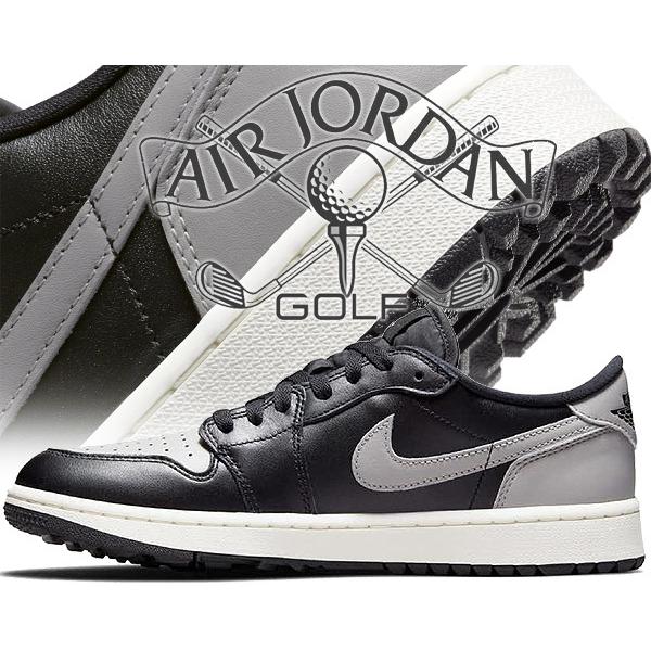 ナイキ エアジョーダン 1 ロー ゴルフ NIKE AIR JORDAN 1 LOW GOLF SHADOW black/medium grey-sail dd9315-001 ゴルフシューズ AJ1 ブラック グレー シャドー