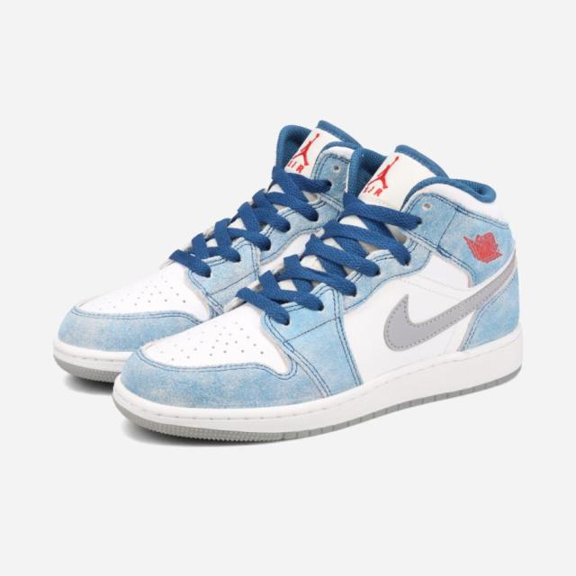 NIKE AIR JORDAN 1 MID SE GS ナイキ エア ジョーダン 1 ミッド SE GS FRENCH BLUE/FIRE RED/WHITE DR6235-401