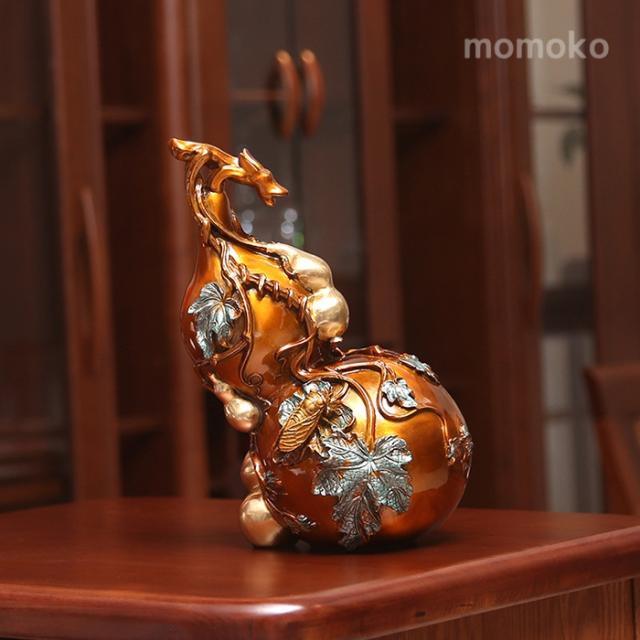 真鍮製 ひょうたん 置物 多子多福 開運 風水インテリア 店 開業祝い