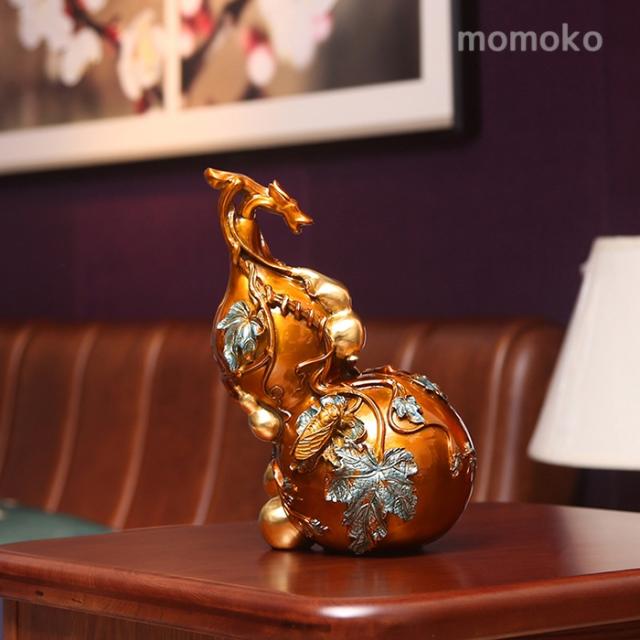 真鍮製 ひょうたん 置物 多子多福 開運 風水インテリア 店 開業祝い