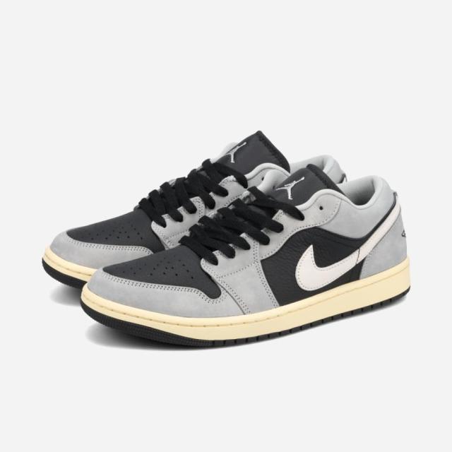 NIKE AIR JORDAN 1 LOW SE 1 ナイキ エア ジョーダン 1 ロー SE メンズ LIGHT SMOKE GREY/WHITE/OFF NOIR グレー HQ2010-012