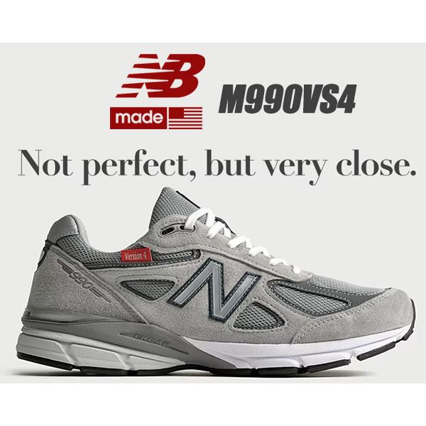 NEW BALANCE M990VS4 VERSION 4 MADE IN U.S.A. width D GRAY ニューバランス M990 V4 グレー スニーカー 40周年 990v4