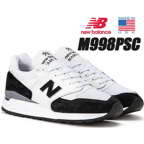 NEW BALANCE M998PSC MADE IN U.S.A. ニューバランス M998 スニーカー メンズ NB 998 ホワイト ブラック