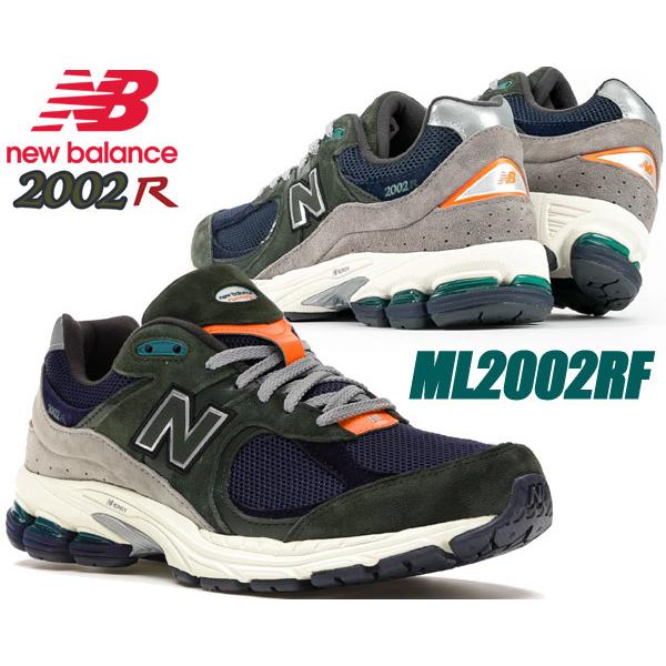 NEW BALANCE ML2002RF OLIVE/ORANGE width D KHAKI ニューバランス ML2002R スニーカー オリーブ オレンジ 2002 ランニング