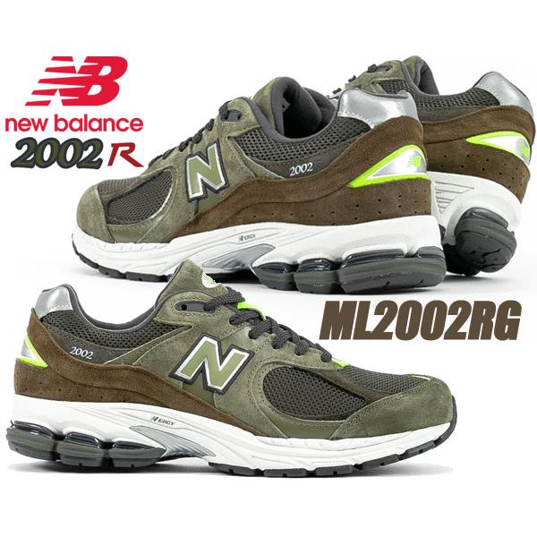 NEW BALANCE ML2002RG CAMO GREEN width D ニューバランス ML2002R グリーン オリーブ スニーカー 2002 ランニング