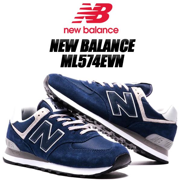 NEW BALANCE ML574EVN width D NAVY EVERGREENER PACK ニューバランス 574 スニーカー ネイビー