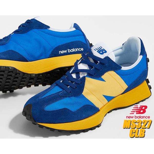 NEW BALANCE MS327CLB MARINE BLUE ニューバランス 327 スニーカー ブルー 320 355 Super Comp スーパーコンブ レトロランニング