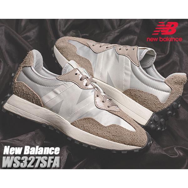 NEW BALANCE WS327SFA WHITE BIRCH ニューバランス ウィメンズ 327 レディース スニーカー ベージュ グレー ホワイト