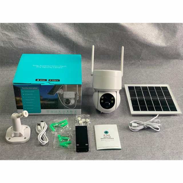 防犯カメラ Wifi 屋外 監視カメラ ソラー 600万画素 家庭用 ソーラ充電 電源不要 自動追跡 AI人感検知 双方向会話 IP66防水 簡単設置 防犯灯付き おしゃれ_2