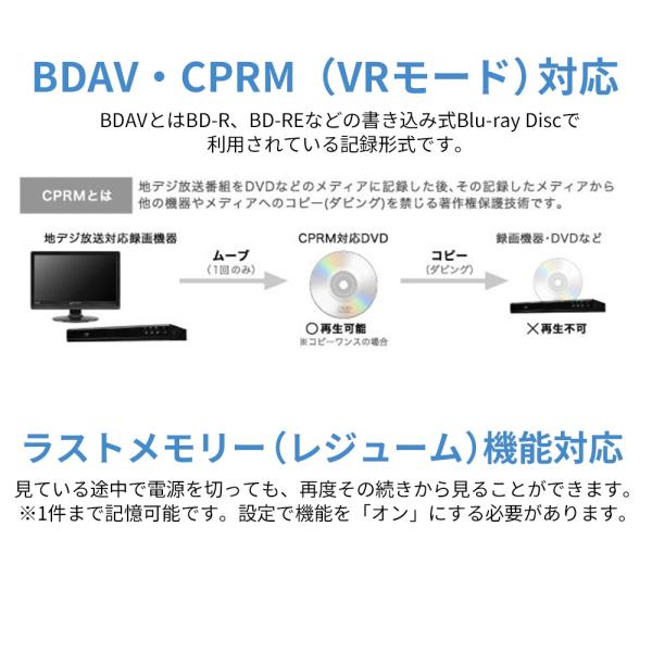 11型 ポータブルBlu-rayプレーヤー バッテリーレスモデル ワイド液晶 ラストメモリー 180度回転 HDMI端子 車載 GH-PBD11CB-BK グリーンハウス_9