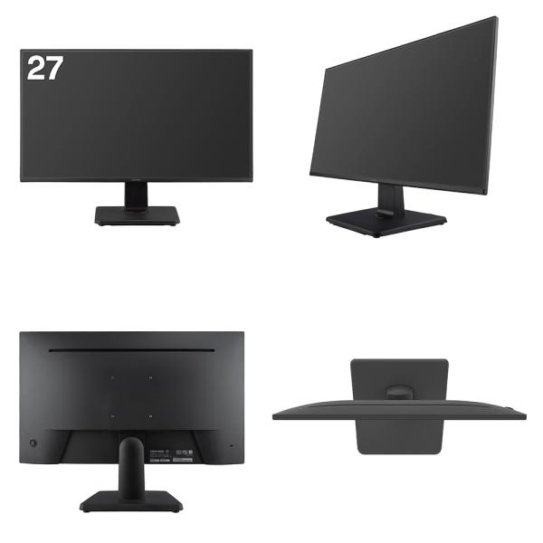 モニター 27インチ 27型ワイド フルHD 高解像度 広視野角パネル HDMI VESA規格 液晶ディスプレイ GH-LCW27D-BK 5年保証 グリーンハウス_10