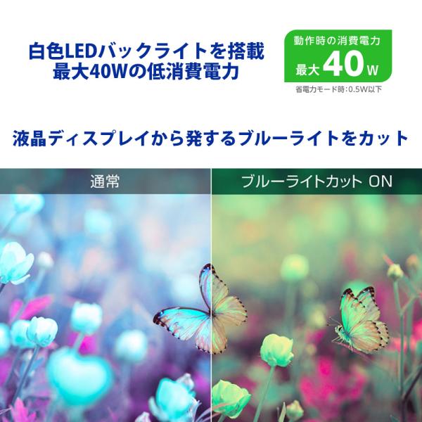 モニター 27インチ 27型ワイド フルHD 高解像度 広視野角パネル HDMI VESA規格 液晶ディスプレイ GH-LCW27D-BK 5年保証 グリーンハウス_6