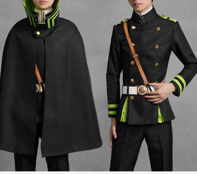 終わりのセラフ 百夜優一郎 コスプレ衣装 軍服制服 マント＋帽子