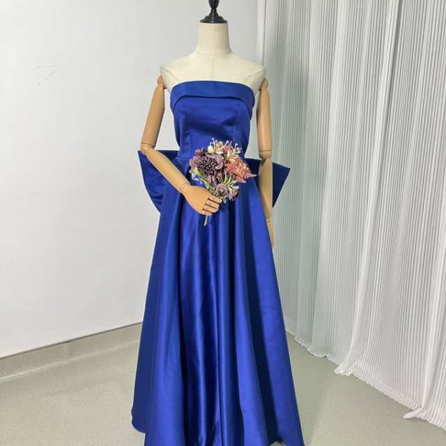 JOVANI オーシャンブルーワンショルダーロングドレス JOVANI オーシャンブルーワンショルダーロングドレス