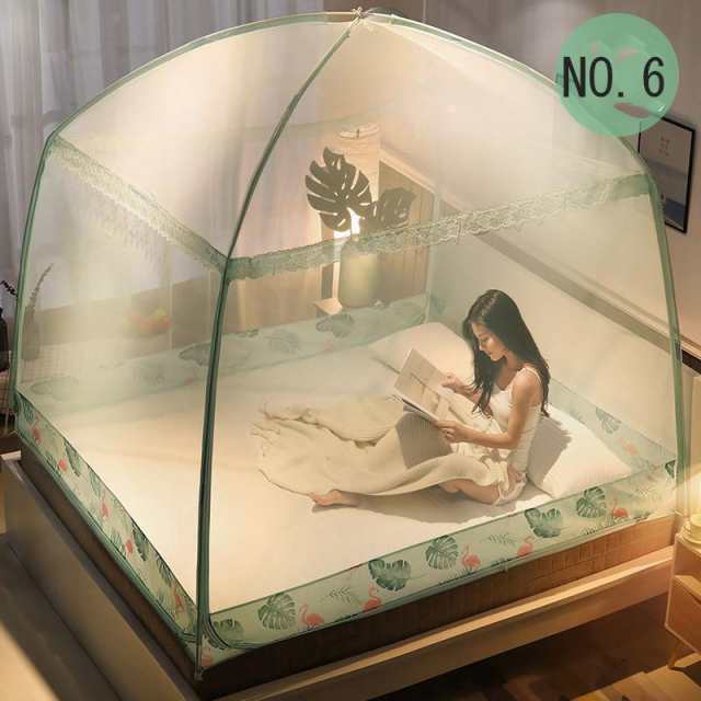 虫除け 子供 かや 蚊帳テント 幅200×長220さ×高さ170cm ポップアップ 収納便利 三つドア キャンプ 底付き 赤ちゃん 安眠 5サイズ 折り畳み式 蚊帳（かや）