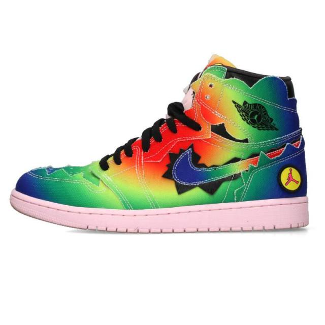 ナイキ  ジェイバルビン サイズ:28cm  AIR JORDAN 1 RETRO HIGH OG RAINBOW DC3481-900 エアジョーダンワンハイオージーレインボースニーカー 中古 BS55