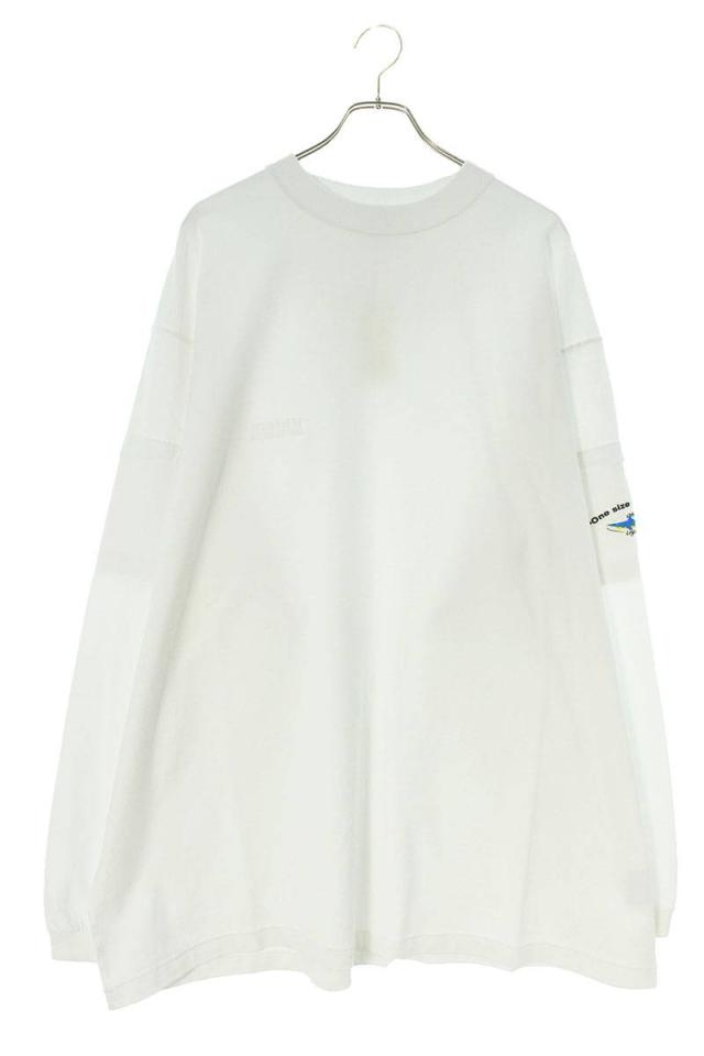 ヴェトモン 長袖カットソー 23AW サイズ:S インサイドアウトロゴ長袖カットソー 中古 BS55