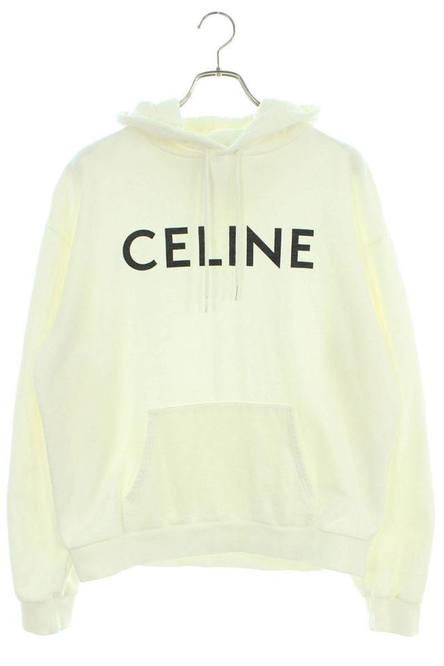 セリーヌバイエディスリマン サイズ:XL  2Y321670Q クラシックロゴルーズプルオーバーパーカー 中古 BS55