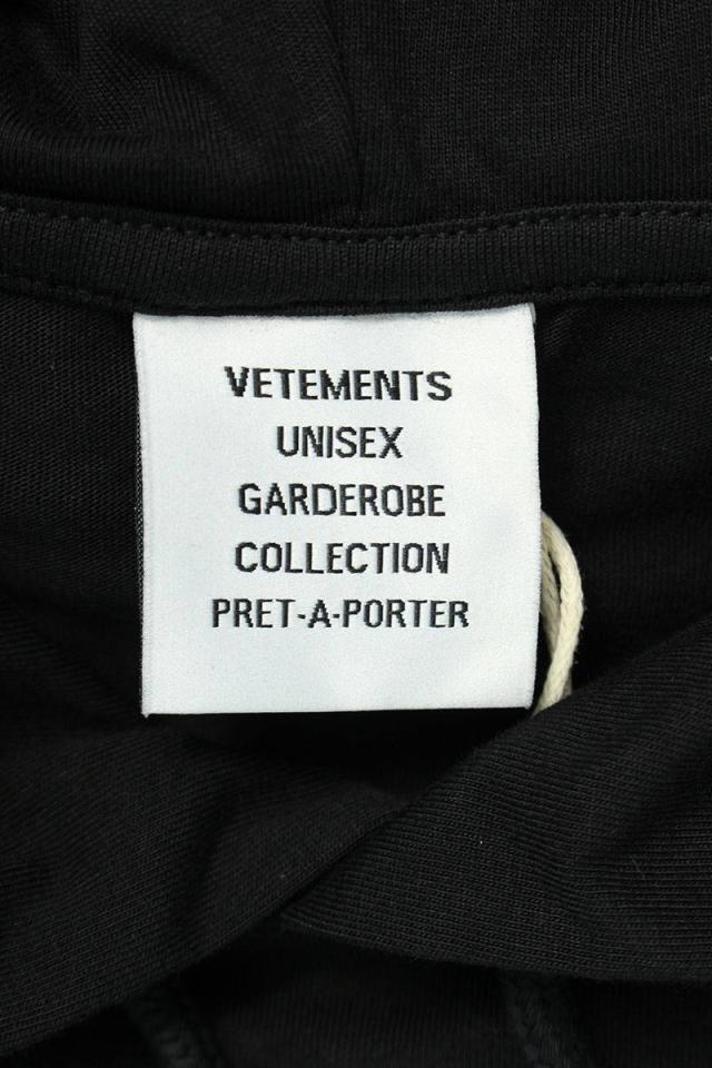 ヴェトモン サイズ:S 24SS UE64LS300B ブラックアウトロゴフード