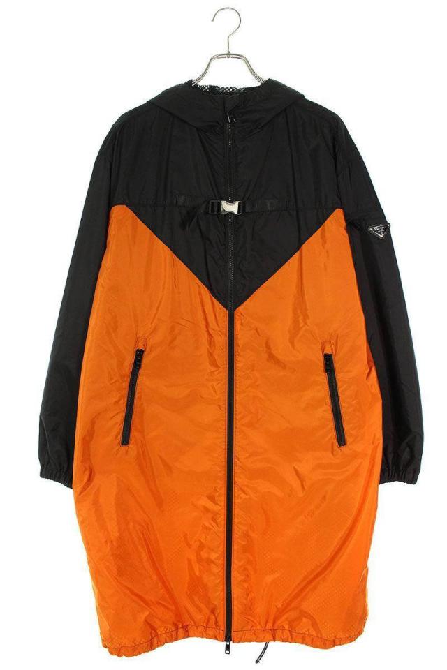 プラダ サイズ:M 21AW SGB955 RE-NYLONフーデッドナイロンコート 中古 BS55