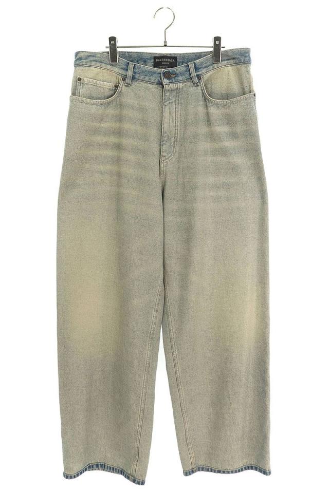 バレンシアガ デニムパンツ 24SS サイズ:S インサイドアウトバギーデニムパンツ 新古品 SB01