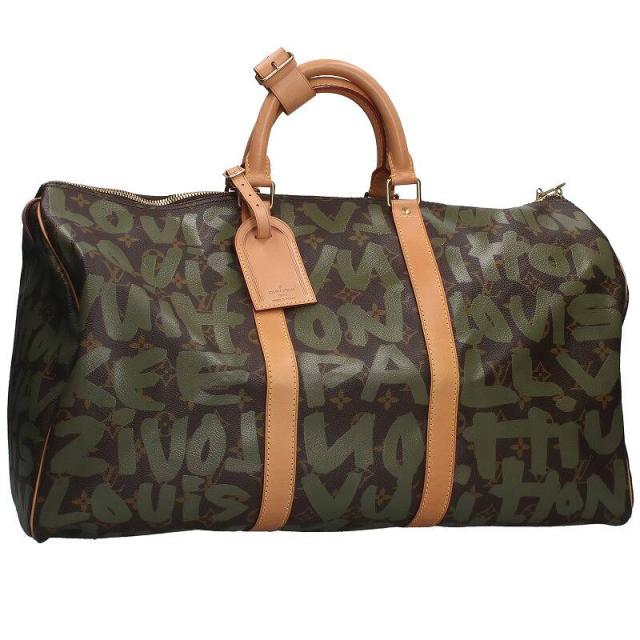 ルイヴィトン サイズ:50  M92196 キーポル 50 モノグラムグラフィティレザーボストンバッグ 中古 SB01