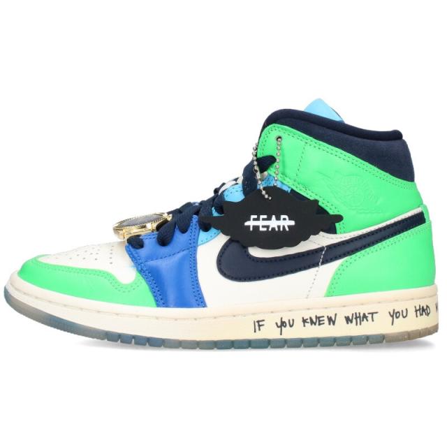 ナイキ サイズ:23.5cm  WMNS AIR JORDAN 1 MID FEARLESS Melody Ehsani CQ7629-100 メロディーエサニエアジョーダン1ミッドスニーカー 中古 SB01