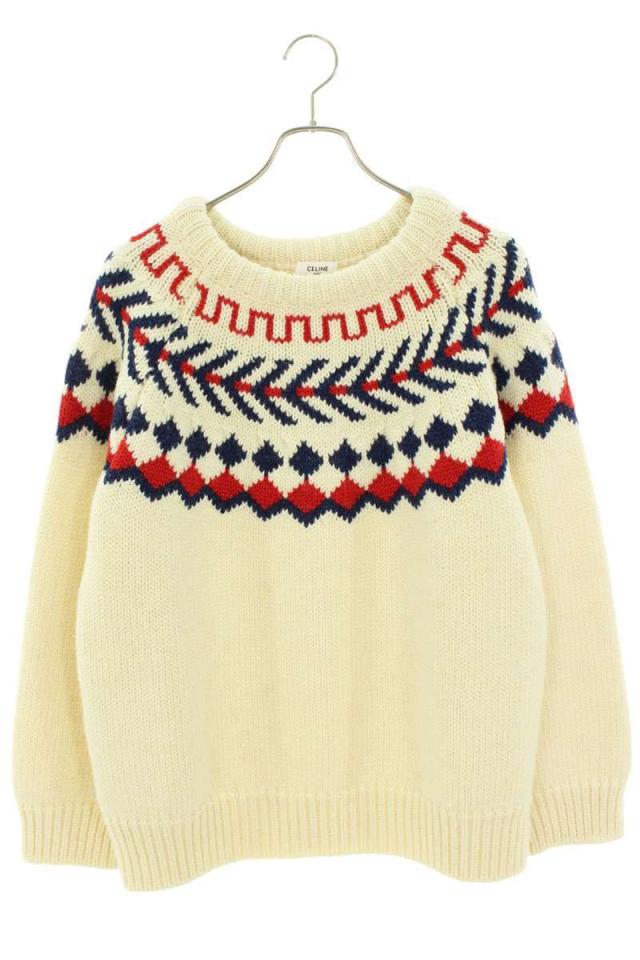 セリーヌバイエディスリマン サイズ:S  21AW  2A38Q107O オーバーサイズシェットランドニット 中古 SB01