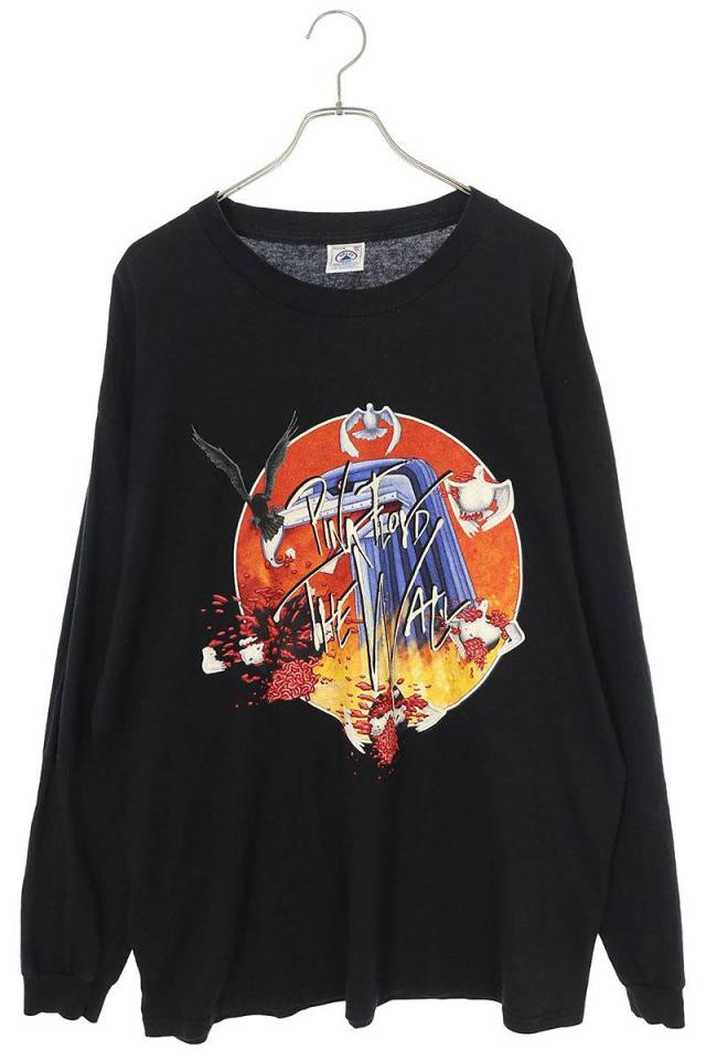 ヴィンテージ サイズ:XL  PINK FLOYD ピンクフロイド THE WALLプリント長袖カットソー 中古 FK04