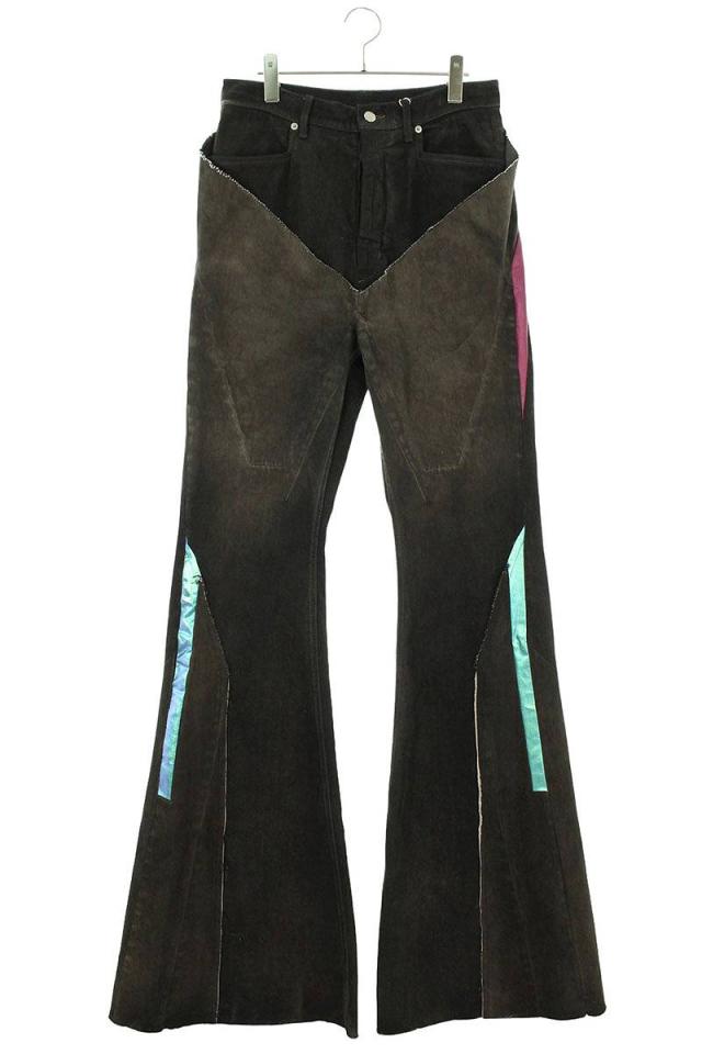 リックオウエンス サイズ:31インチ  23SS  SLIVERED BOOTCUT RR01C4301-COMBO1 切替ブーツカットデニムパンツ 中古 OM10