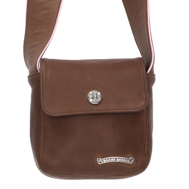 クロムハーツ ショルダーバッグ ホットポット クロスボールボタンレザーショルダーバッグ 中古 SJ02