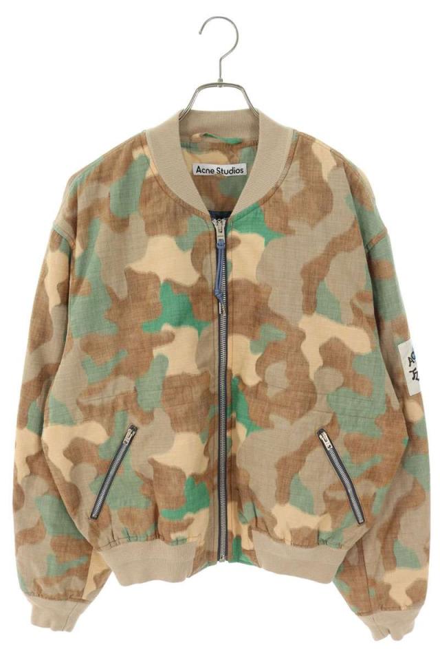 アクネストゥディオズ サイズ:48  24SS  B90753 カモフラジップアップボンバーブルゾン 新古品 OM10