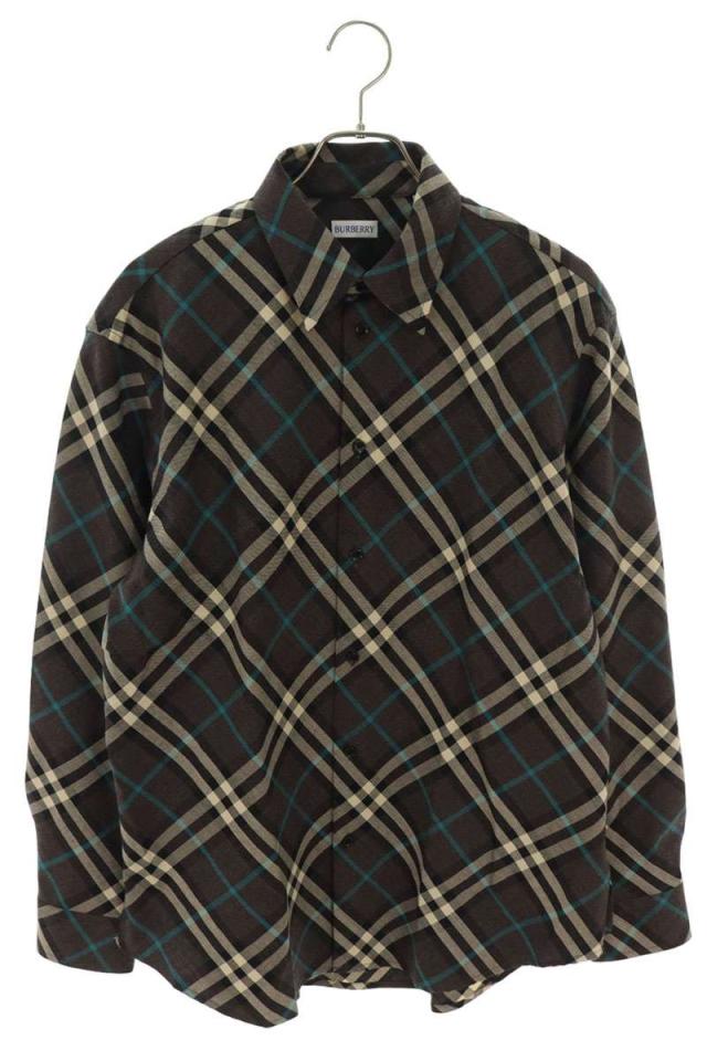 バーバリー サイズ:L  8093327 チェックロングスリーブ長袖シャツ 新古品 SB01