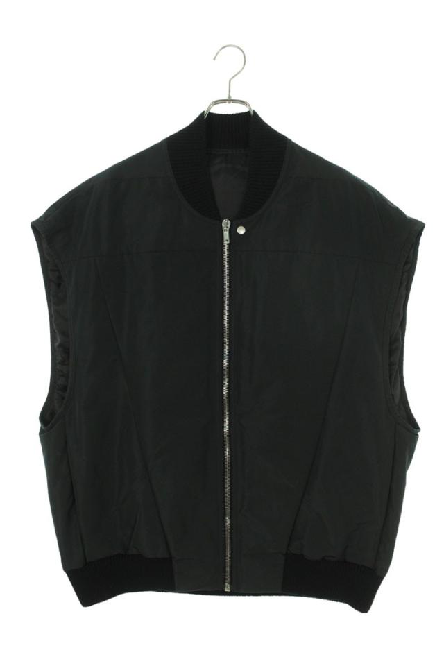 リックオウエンス ベスト 24SS サイズ:48 オーバーサイズジップジャンボフライトベスト 新古品 BS55
