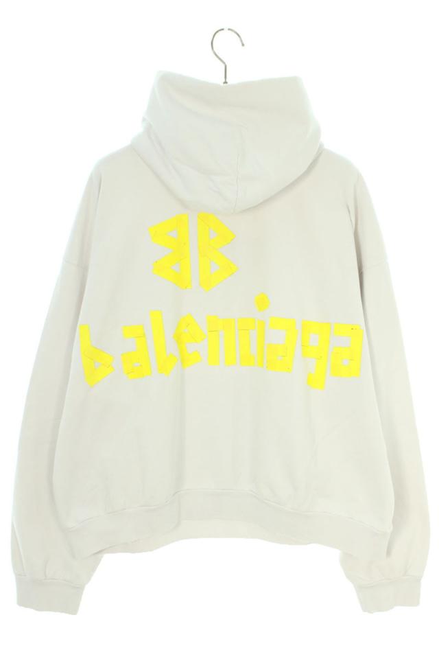 バレンシアガ サイズ:S  744441 TOVB1 TAPE Typeクラッシュ加工パーカー 新古品 SB01 バレンシアガ サイズ:S 744441 TOVB1 TAPE Typeクラッシュ加工パーカー