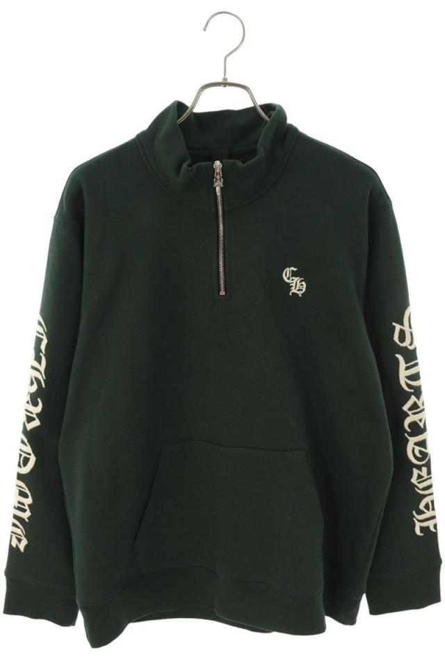 クロムハーツ サイズ:L  Y NOT SLO RIDE 1 2 ZIP スローライド刺繍ダガーハーフジップブルゾン 中古 SJ02