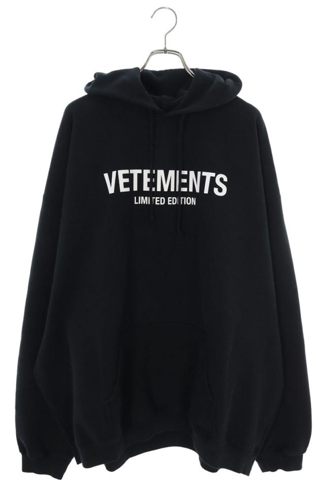 ヴェトモン パーカー 24AW UA65HD250B サイズ:L リミテッドエディションロゴパーカー 新古品 BS55