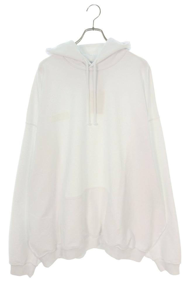 ヴェトモン パーカー 24AW UA65HD107W サイズ:XL インサイドアウトレーベルパーカー 新古品 BS55