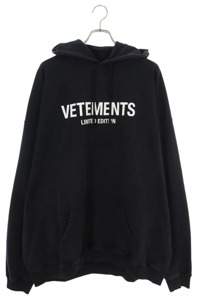 ヴェトモン パーカー 24AW UA65HD250L サイズ:XL リミテッドエディションロゴパーカー 新古品 BS55